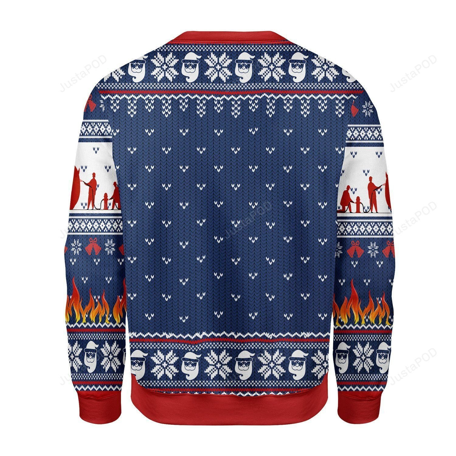 Firefighter Do It For The Ho'S Ugly Christmas Sweater Adult 3D Funny Matching for family