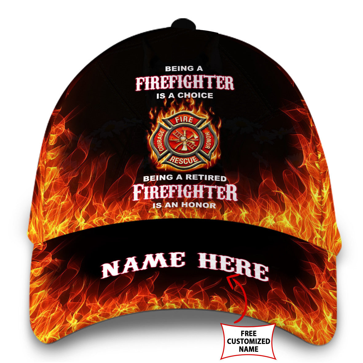 Firefighter Hat Classic Cap Trucker Hats Custom Hats Gifts For Men & Women