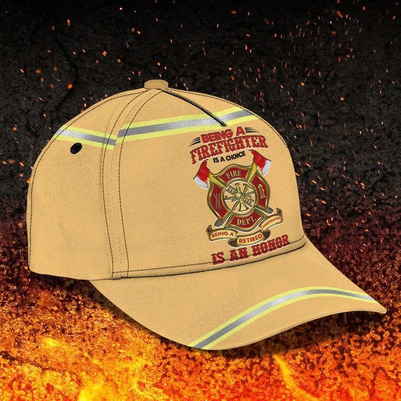 Firefighter Honor Choice Classic Cap Baseball Cap Trucker Hats Custom Hats Gifts For Men & Women