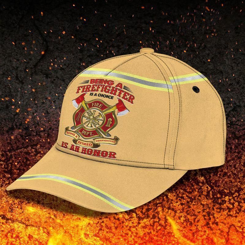 Firefighter Honor Choice Classic Cap Baseball Cap Trucker Hats Custom Hats Gifts For Men & Women
