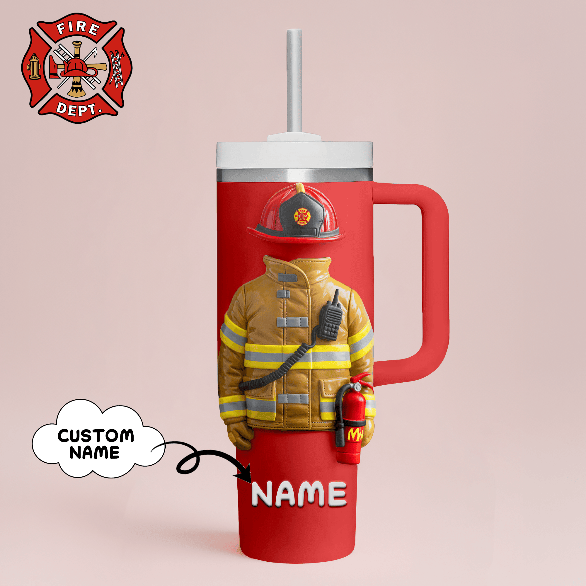 Firefighter Job Custom Stanley Cup 40 oz 30 oz Tumbler With HandleTVC2301244