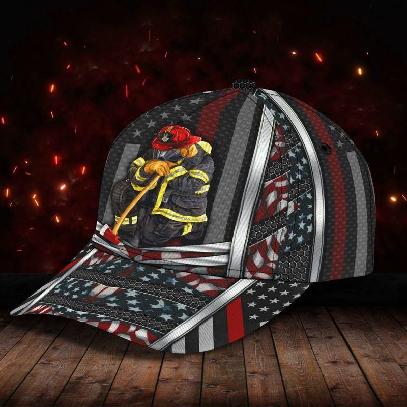 Firefighter Pride Black Classic Cap Baseball Cap Trucker Hats Custom Hats Gifts For Men & Women