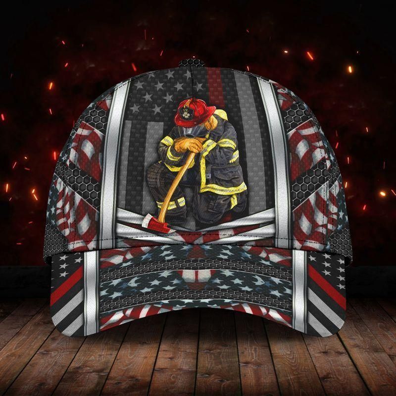 Firefighter Pride Black Classic Cap Baseball Cap Trucker Hats Custom Hats Gifts For Men & Women