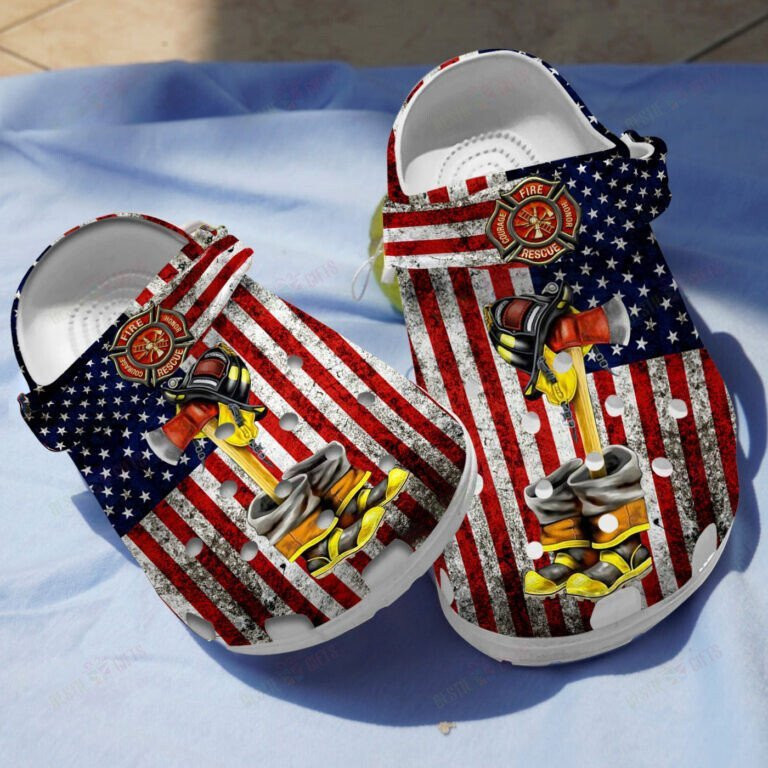 Firefighter Tools And Equipment Shoes Clogs Birthday Gifts For Men Husband Friends