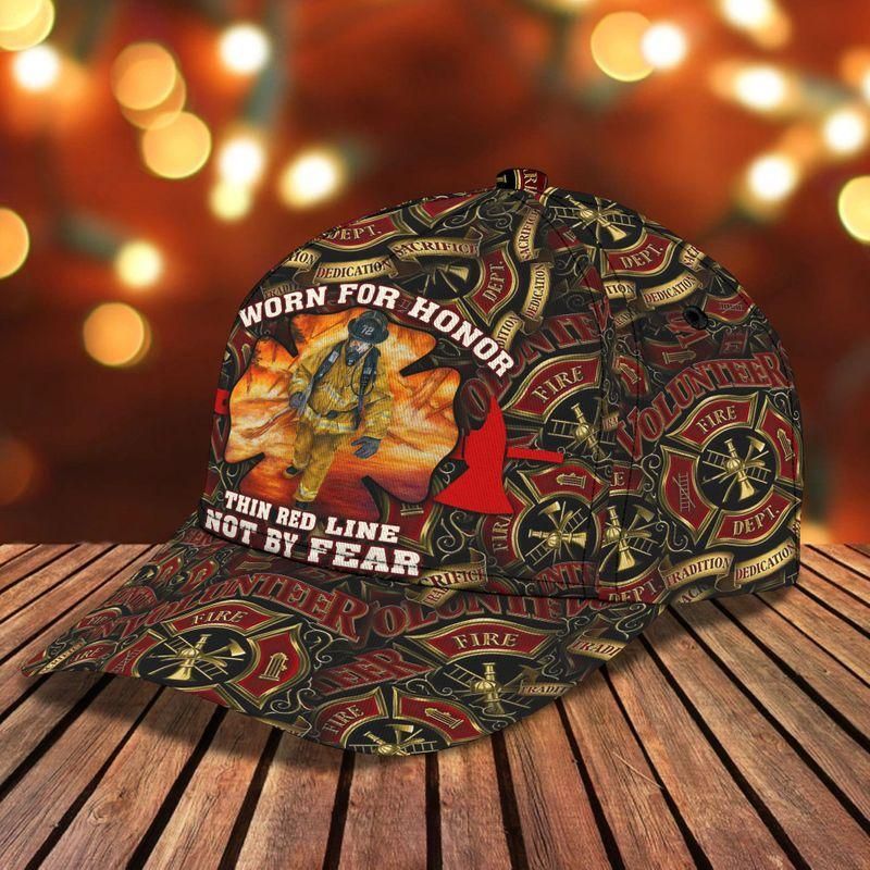 Firefighter Worn For Honor Classic Cap Baseball Cap Trucker Hats Custom Hats Gifts For Men & Women