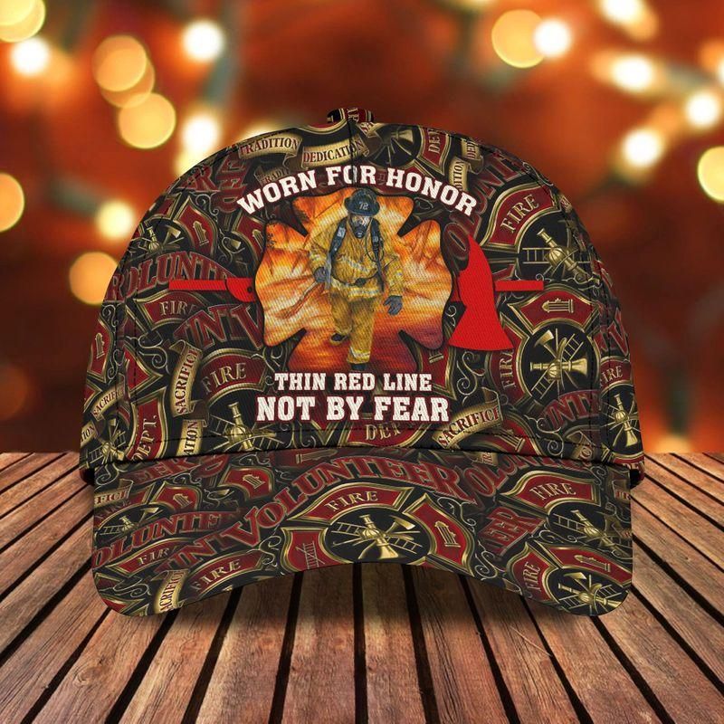 Firefighter Worn For Honor Classic Cap Baseball Cap Trucker Hats Custom Hats Gifts For Men & Women