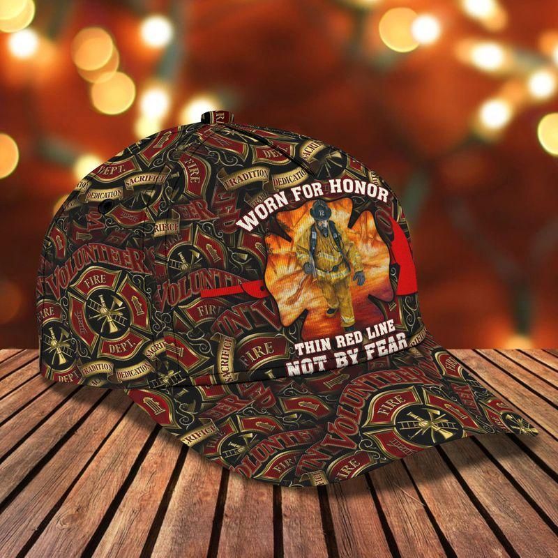 Firefighter Worn For Honor Classic Cap Baseball Cap Trucker Hats Custom Hats Gifts For Men & Women