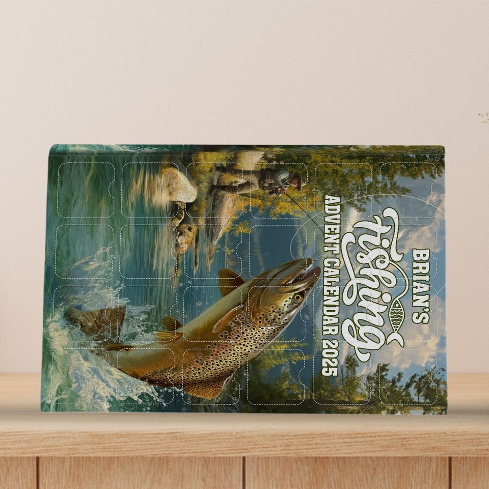 Fishing Advent Calendar 2025 - Personalized Fishing Advent Calendar With Ornaments Blind Box - Image 2
