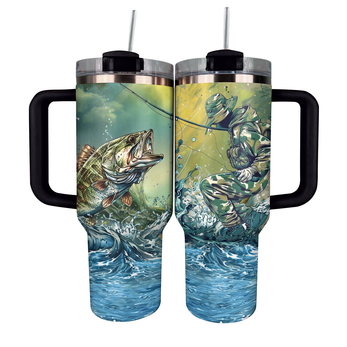 Fishing Adventure Custom Stanley Cup 40 oz 30 oz Tumbler With HandleTVC2301791