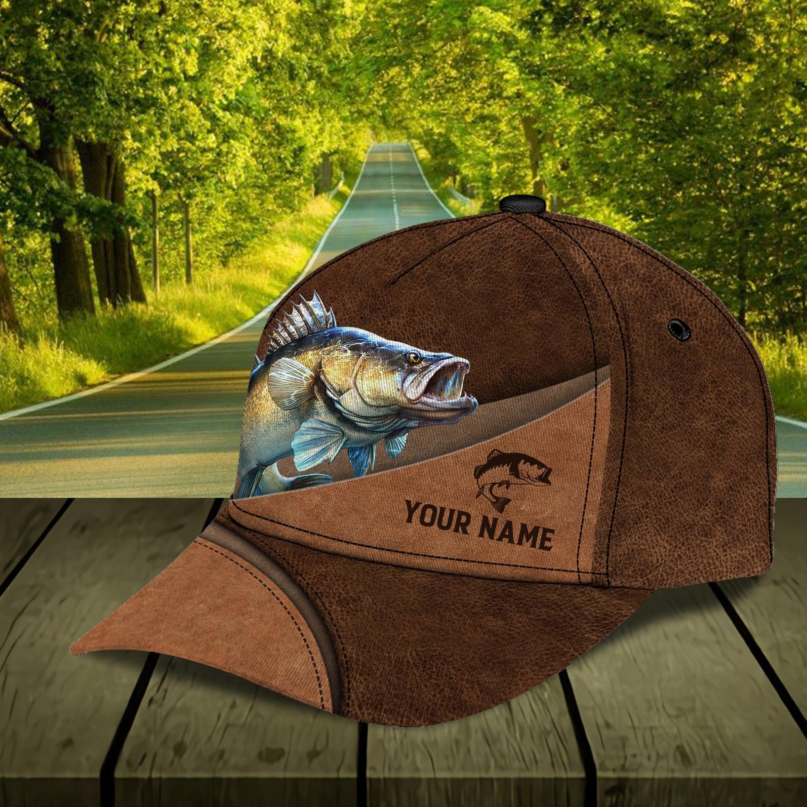 Fishing All Brown Layers Personalized Cap, Personalized Gift for Fishing Lovers Trucker Hats Custom Hats Gifts For Men & Women