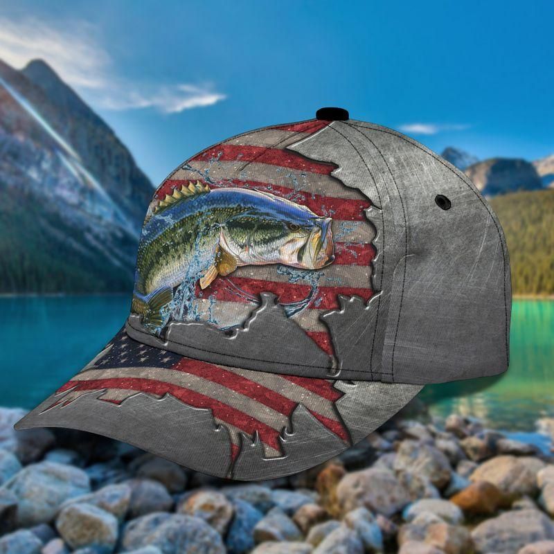 Fishing American Flag Trending Classic Cap Baseball Cap Trucker Hats Custom Hats Gifts For Men & Women