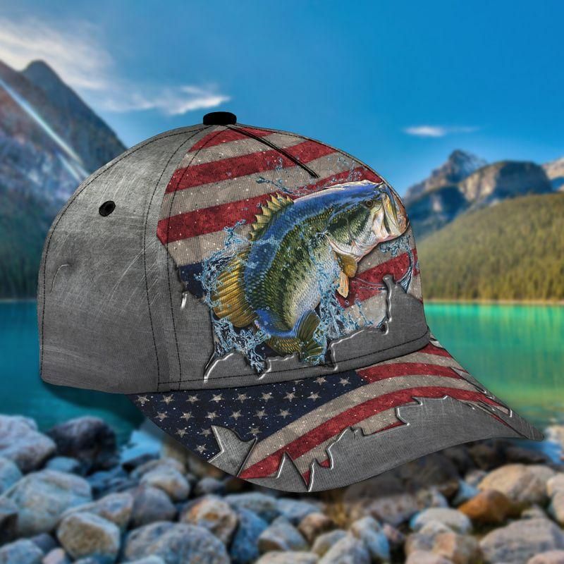 Fishing American Flag Trending Classic Cap Baseball Cap Trucker Hats Custom Hats Gifts For Men & Women