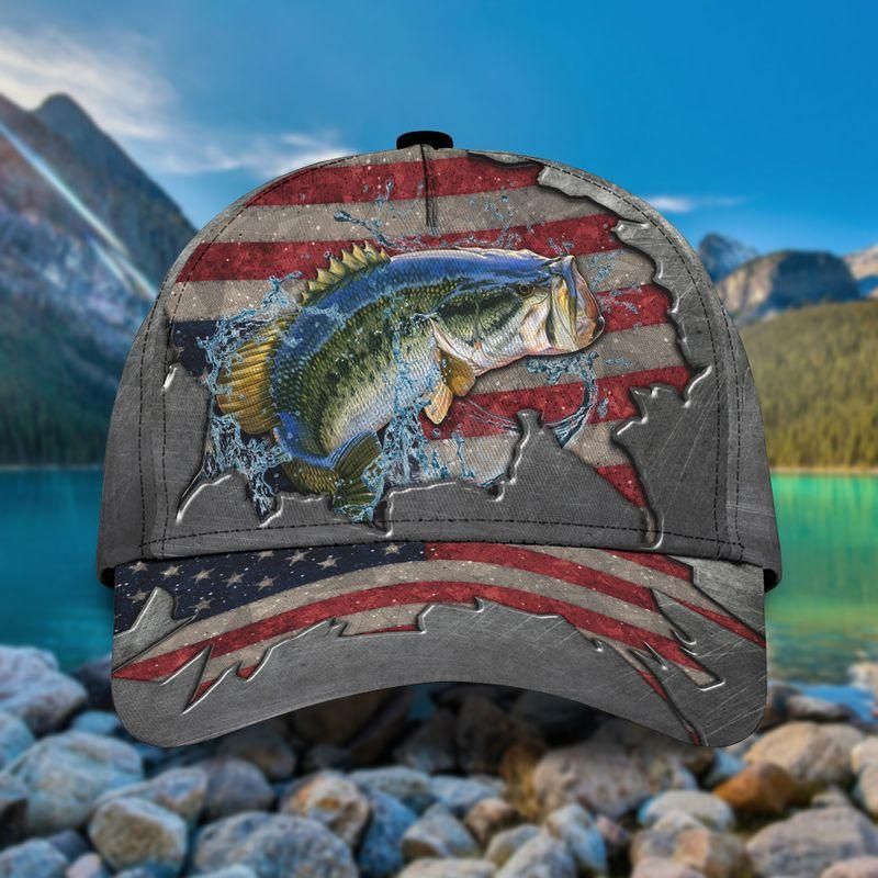 Fishing American Flag Trending Classic Cap Baseball Cap Trucker Hats Custom Hats Gifts For Men & Women