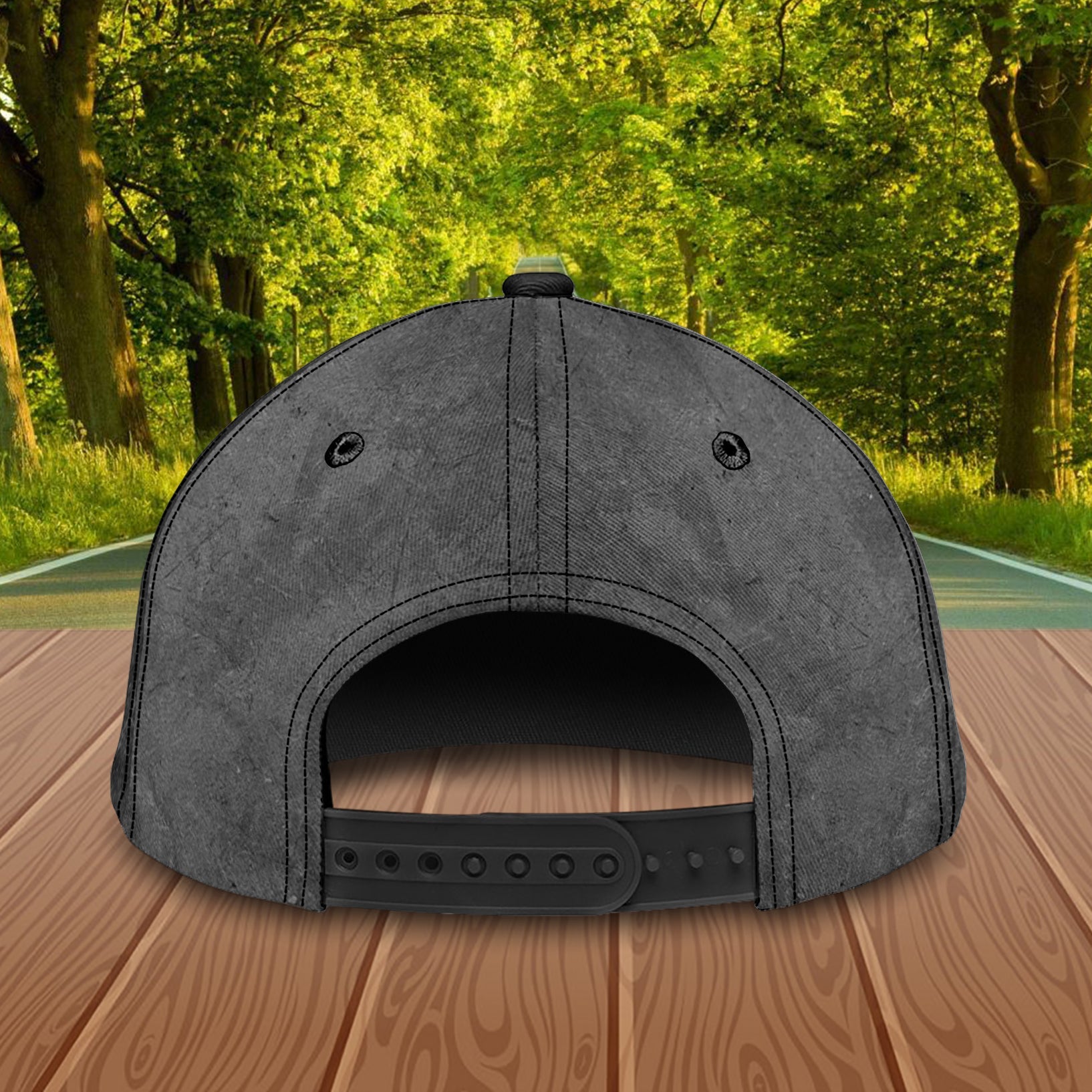 Fishing Black With Silver Logo Personalized Classic Cap, Personalized Gift for Fishing Lovers Trucker Hats Custom Hats Gifts For Men & Women