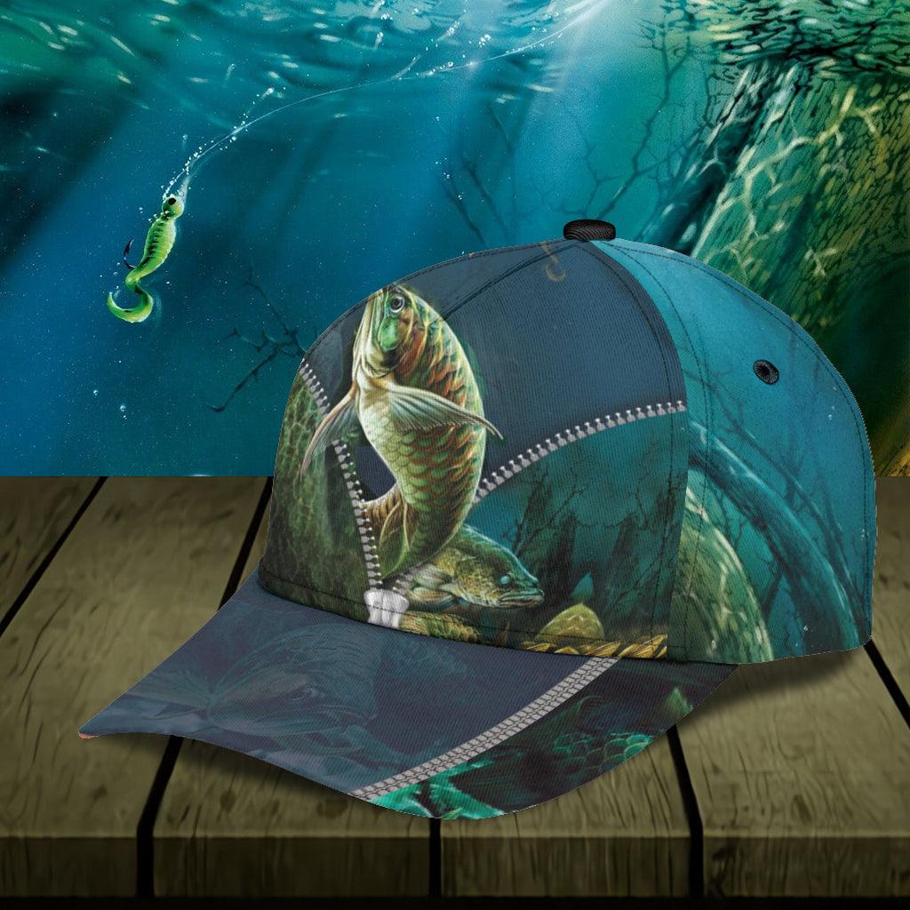 Fishing Classic Cap, Gift for Fishing Lovers Trucker Hats Custom Hats Gifts For Men & Women