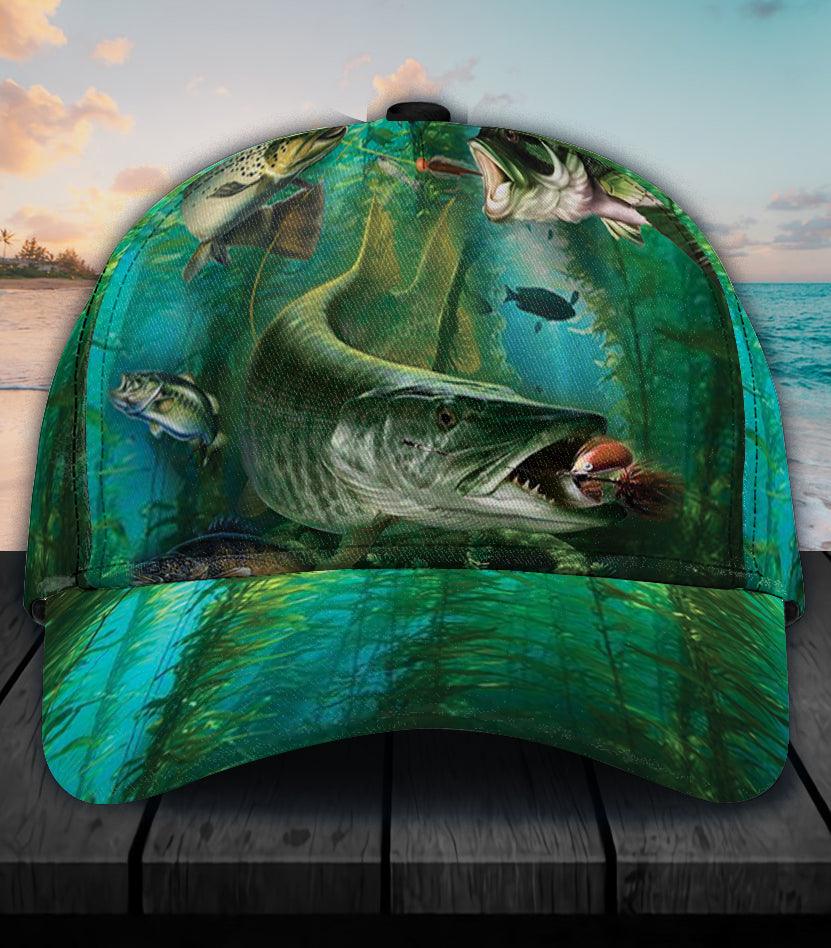 Fishing Classic Cap, Gift for Fishing Lovers Trucker Hats Custom Hats Gifts For Men & Women