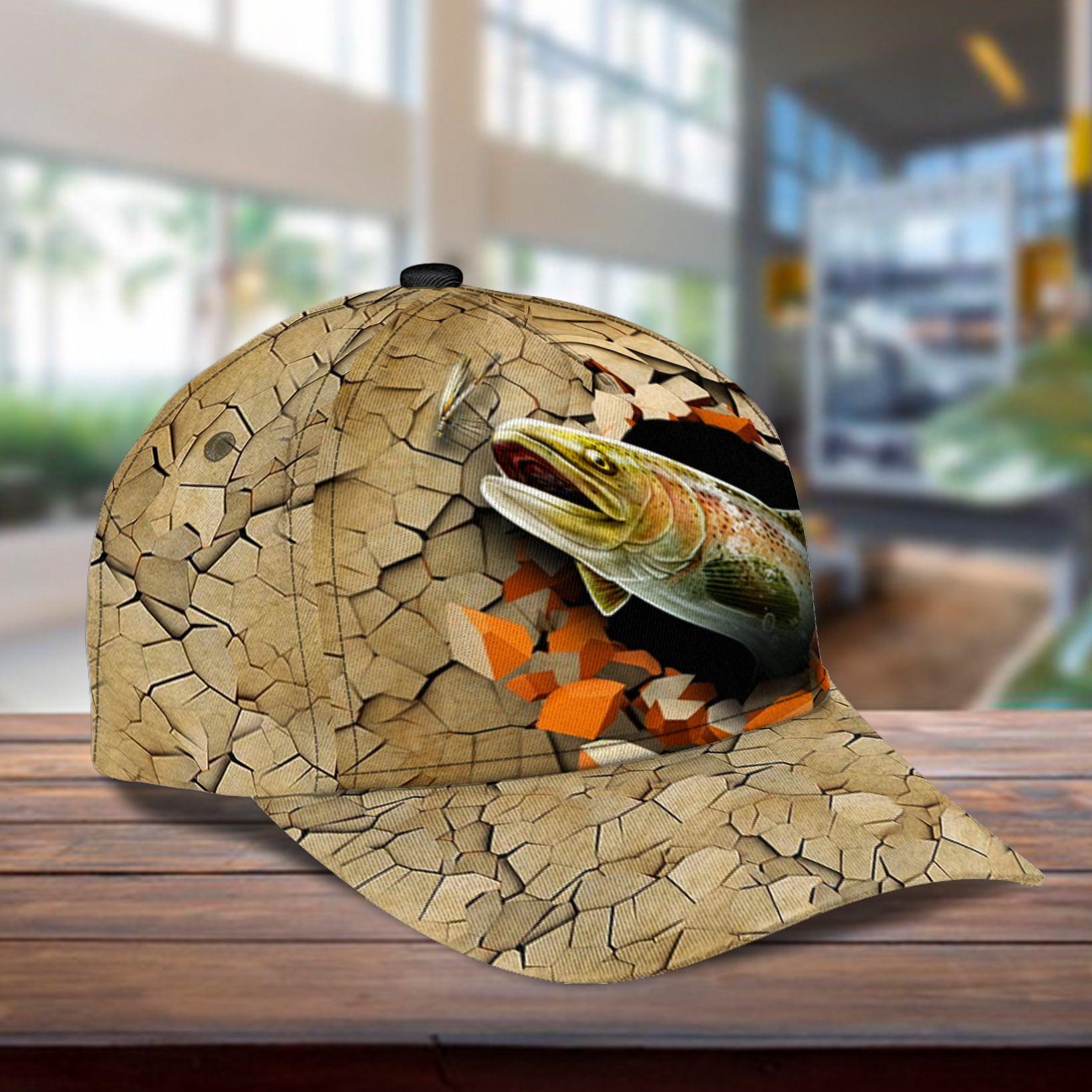 Fishing Classic Cap, Gift for Fishing Lovers Trucker Hats Custom Hats Gifts For Men & Women