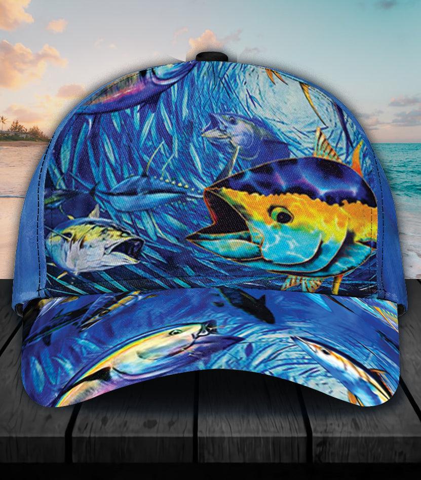 Fishing Classic Cap, Gift for Fishing Lovers Trucker Hats Custom Hats Gifts For Men & Women