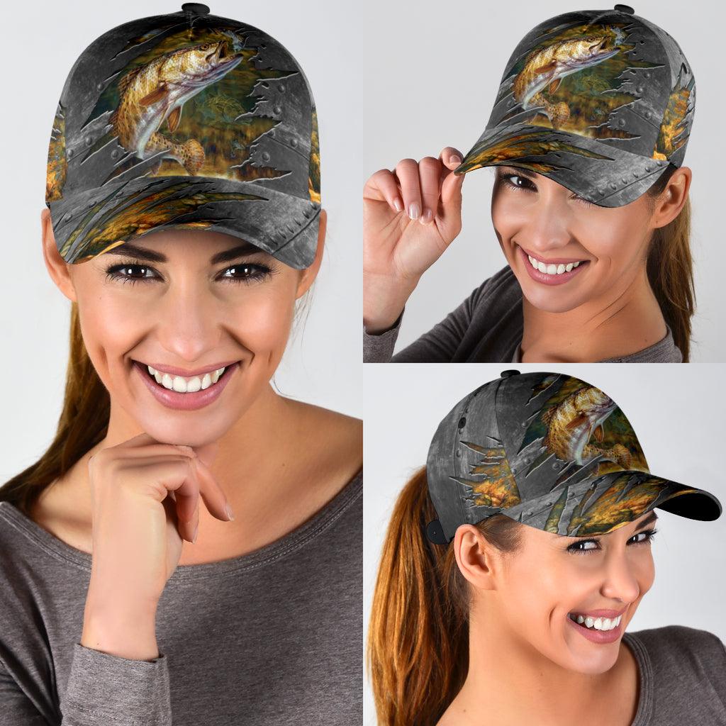 Fishing Classic Cap, Gift for Fishing Lovers Trucker Hats Custom Hats Gifts For Men & Women