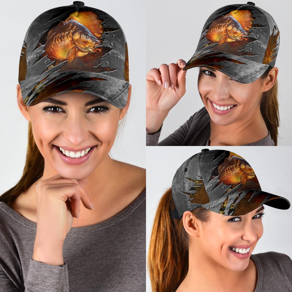 Fishing Classic Cap, Gift for Fishing Lovers Trucker Hats Custom Hats Gifts For Men & Women