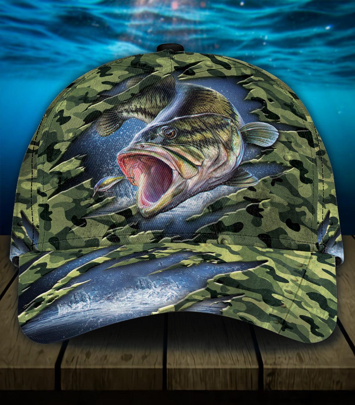 Fishing Classic Cap, Gift for Fishing Lovers Trucker Hats Custom Hats Gifts For Men & Women