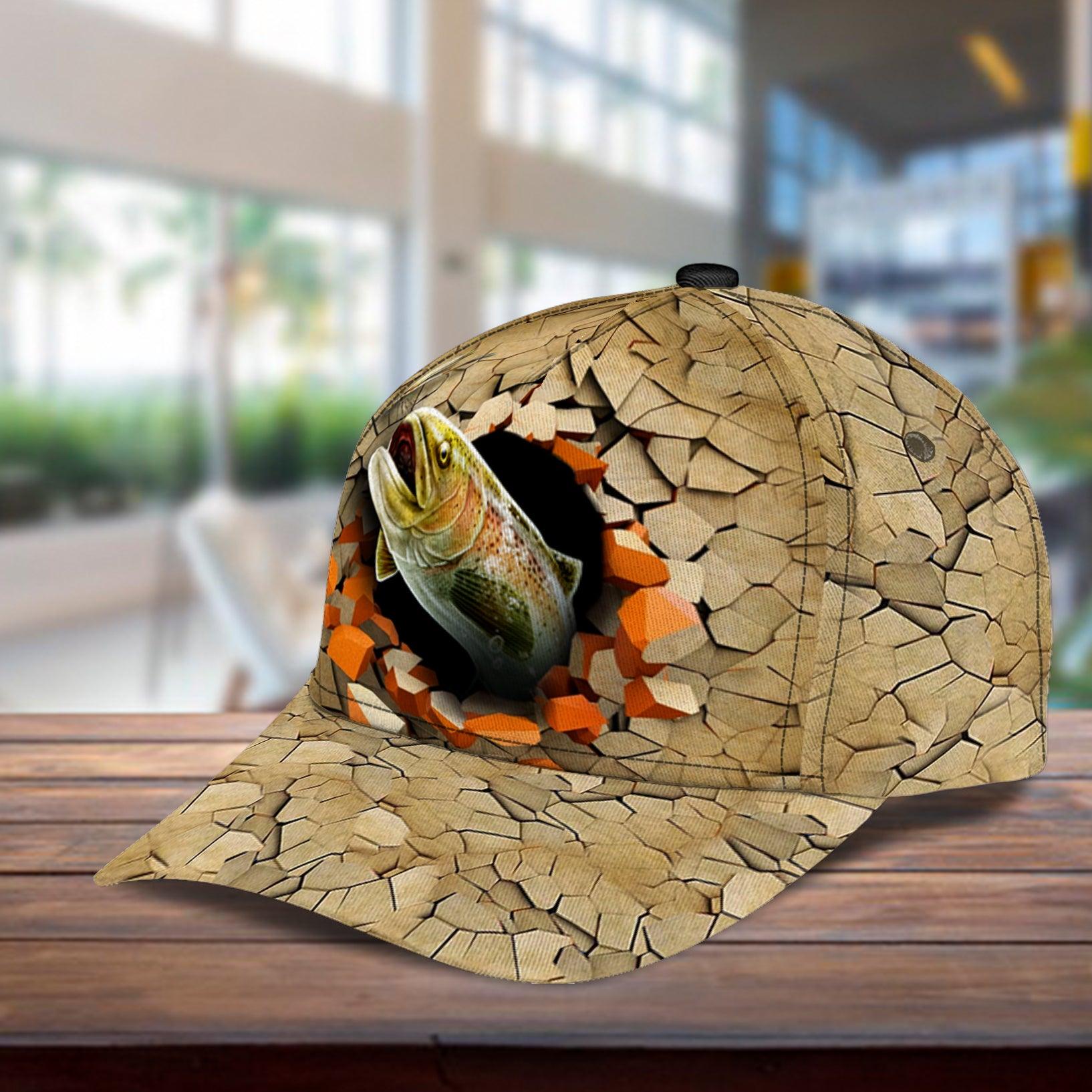 Fishing Classic Cap, Gift for Fishing Lovers Trucker Hats Custom Hats Gifts For Men & Women