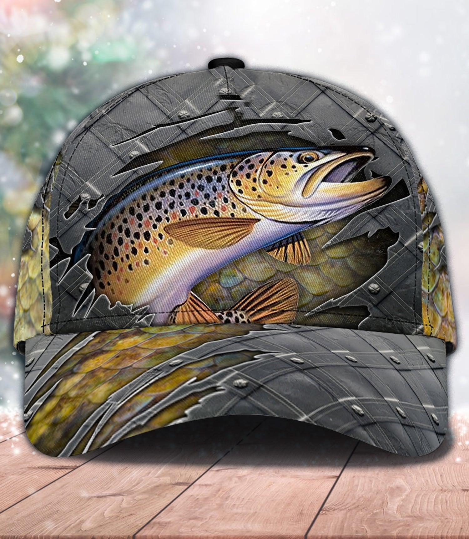 Fishing Classic Cap, Gift for Fishing Lovers Trucker Hats Custom Hats Gifts For Men & Women