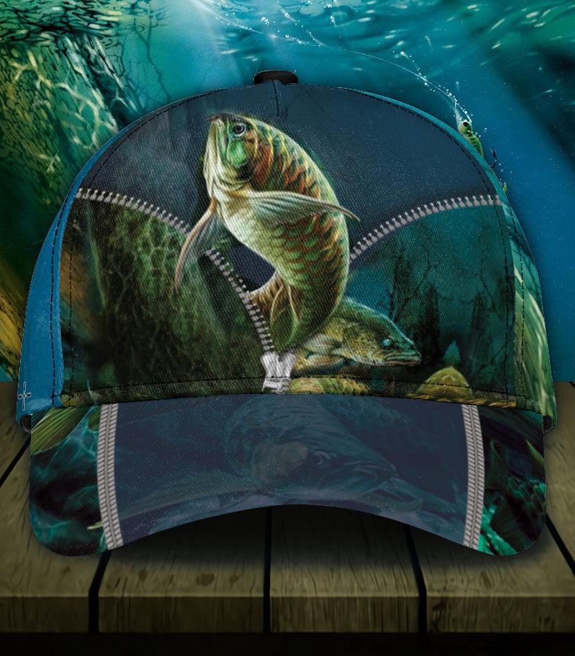 Fishing Classic Cap, Gift for Fishing Lovers Trucker Hats Custom Hats Gifts For Men & Women