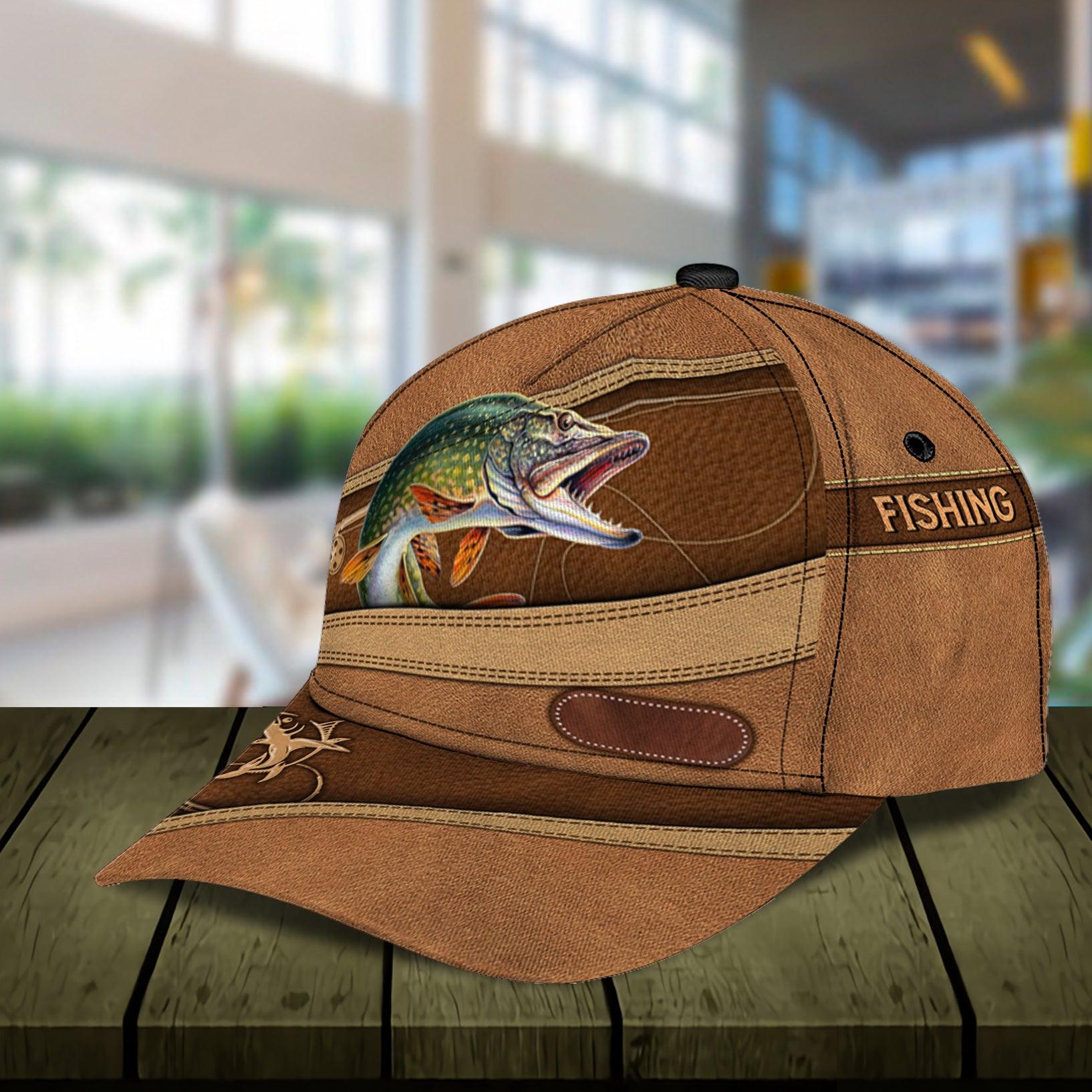 Fishing Lover Personalized Classic Cap, Personalized Gift for Fishing Lovers Trucker Hats Custom Hats Gifts For Men & Women