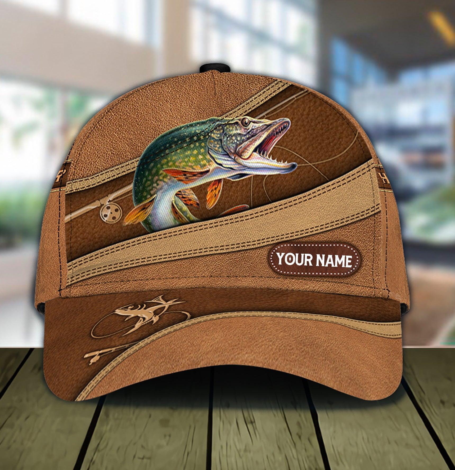 Fishing Lover Personalized Classic Cap, Personalized Gift for Fishing Lovers Trucker Hats Custom Hats Gifts For Men & Women