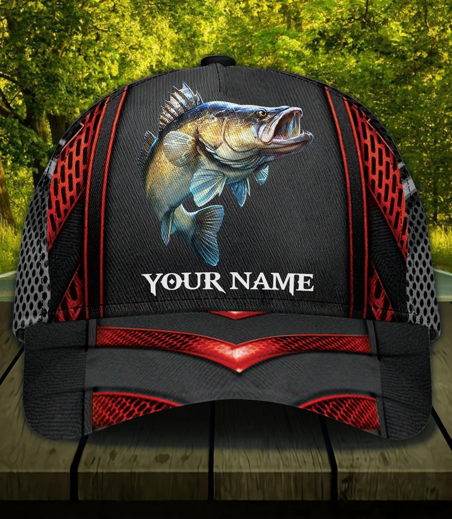 Fishing Lovers Personalized Classic Cap, Personalized Gift for Fishing Lovers Trucker Hats Custom Hats Gifts For Men & Women