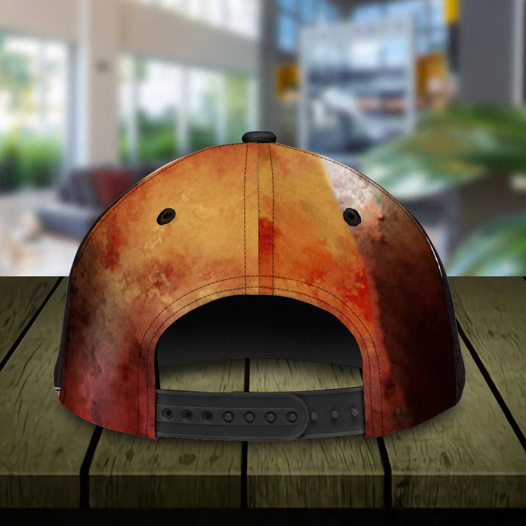 Fishing Orange Personalized Classi Cap, Personalized Gift for Fishing Lovers Trucker Hats Custom Hats Gifts For Men & Women