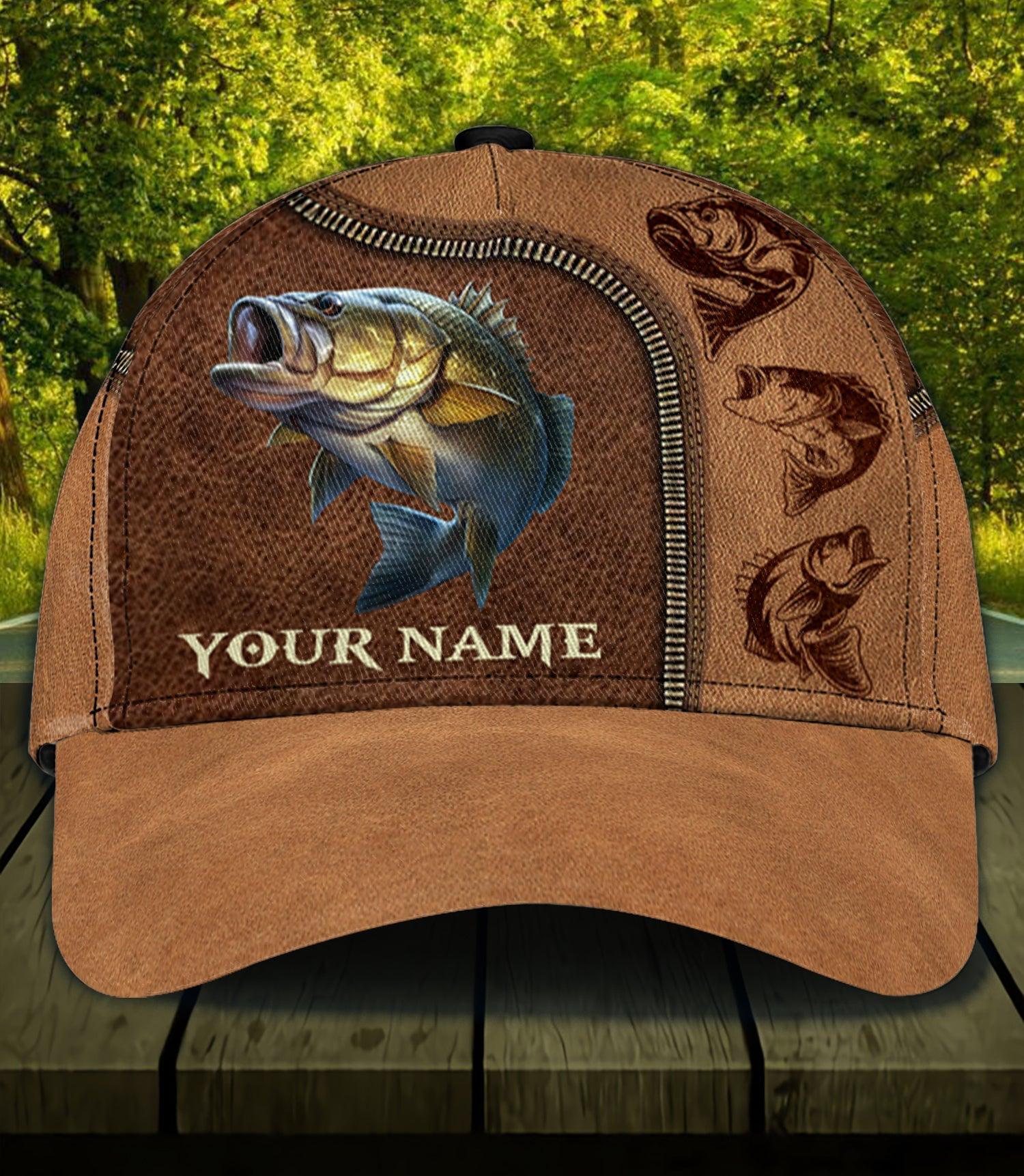 Fishing Personalized Classic Cap, Personalized Gift for Fishing Lovers Trucker Hats Custom Hats Gifts For Men & Women