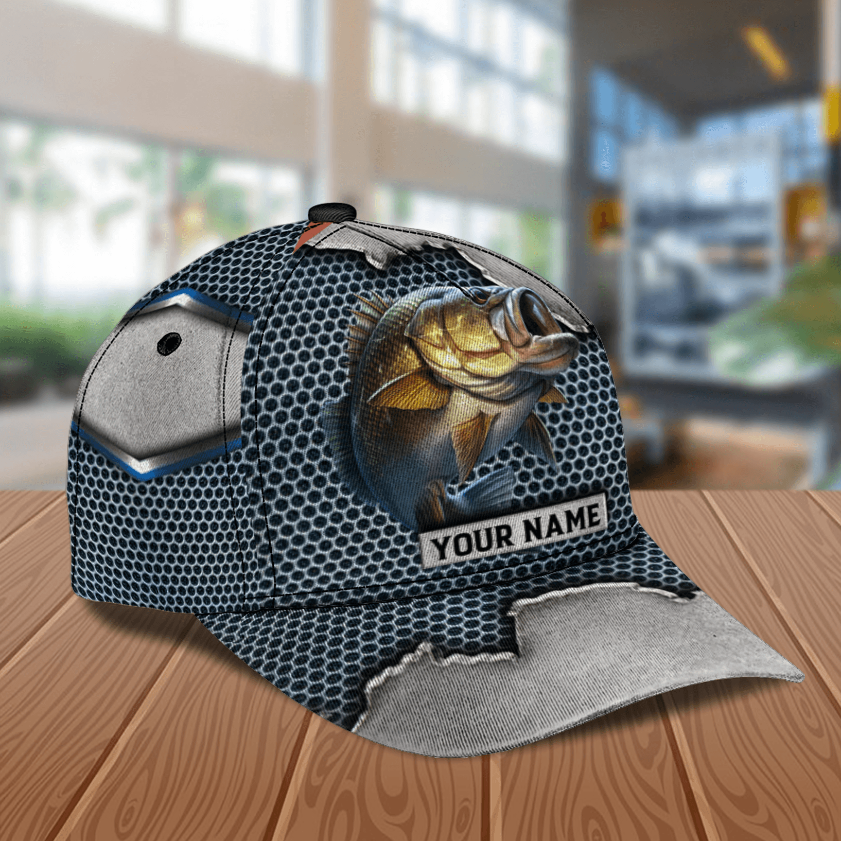 Fishing Personalized Classic Cap, Personalized Gift for Fishing Lovers Trucker Hats Custom Hats Gifts For Men & Women