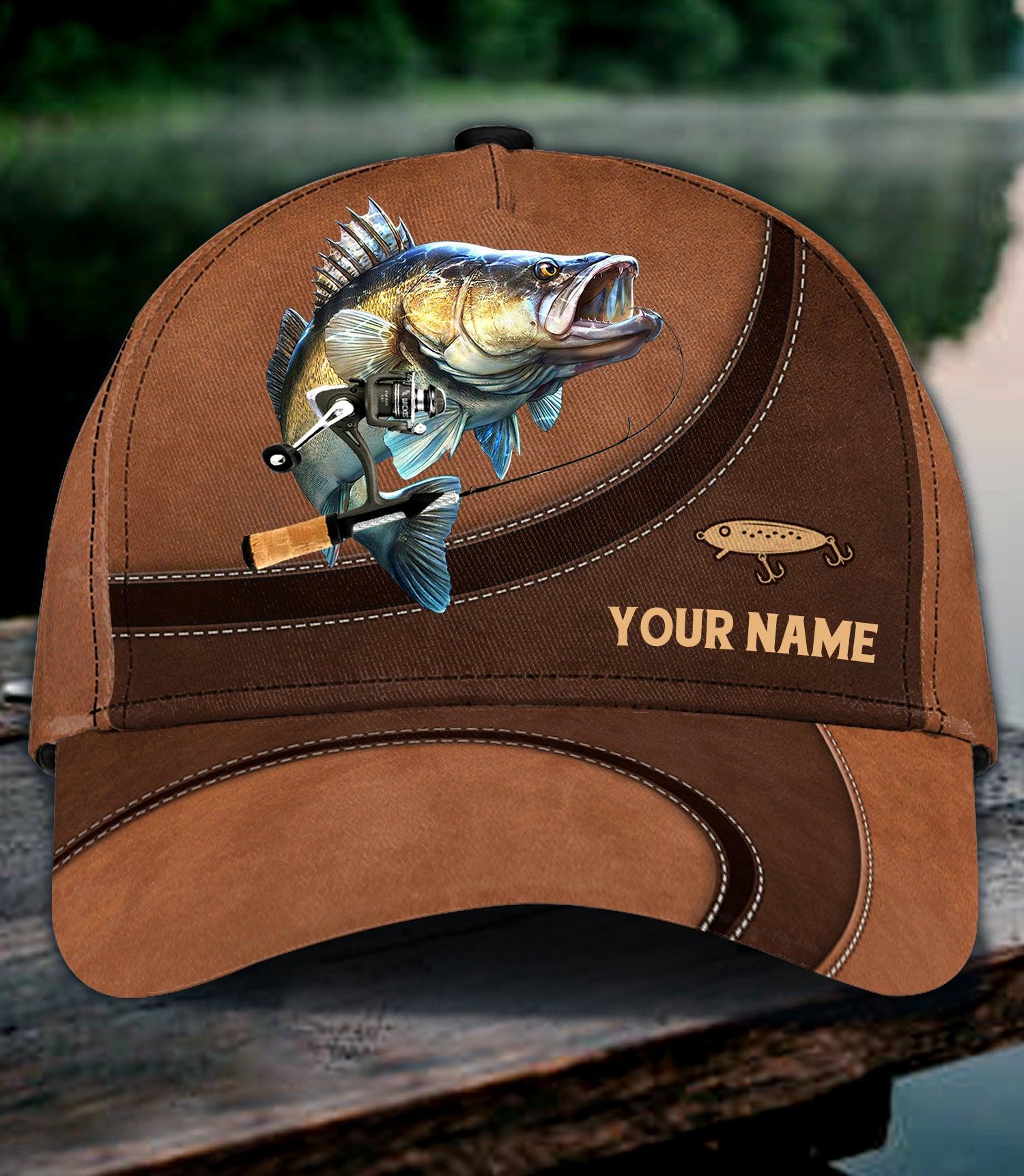 Fishing Personalized Classic Cap, Personalized Gift for Fishing Lovers Trucker Hats Custom Hats Gifts For Men & Women