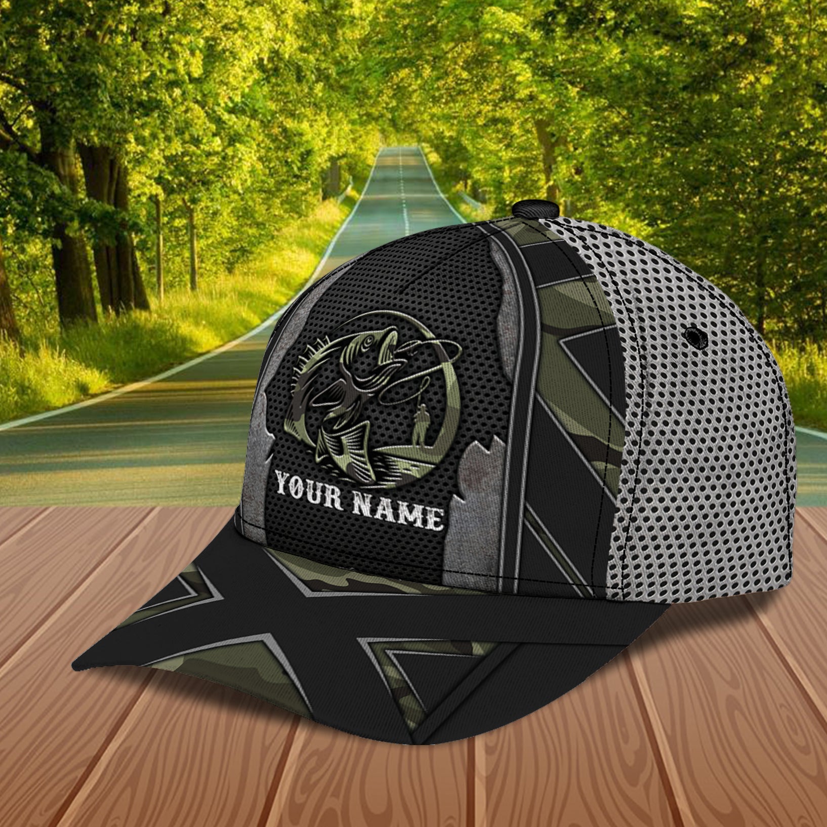 Fishing Personalized Classic Cap, Personalized Gift for Fishing Lovers Trucker Hats Custom Hats Gifts For Men & Women