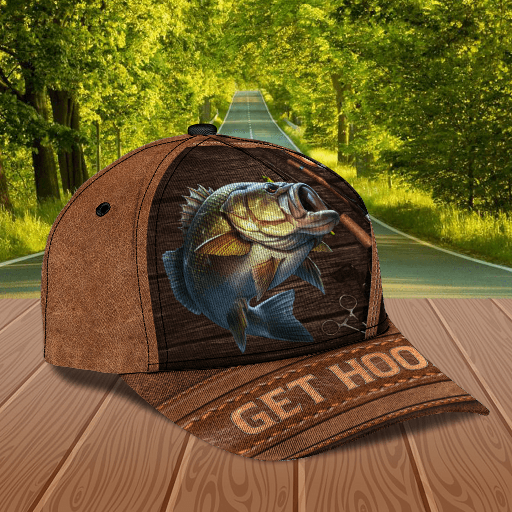 Fishing Personalized Classic Cap, Personalized Gift for Fishing Lovers Trucker Hats Custom Hats Gifts For Men & Women