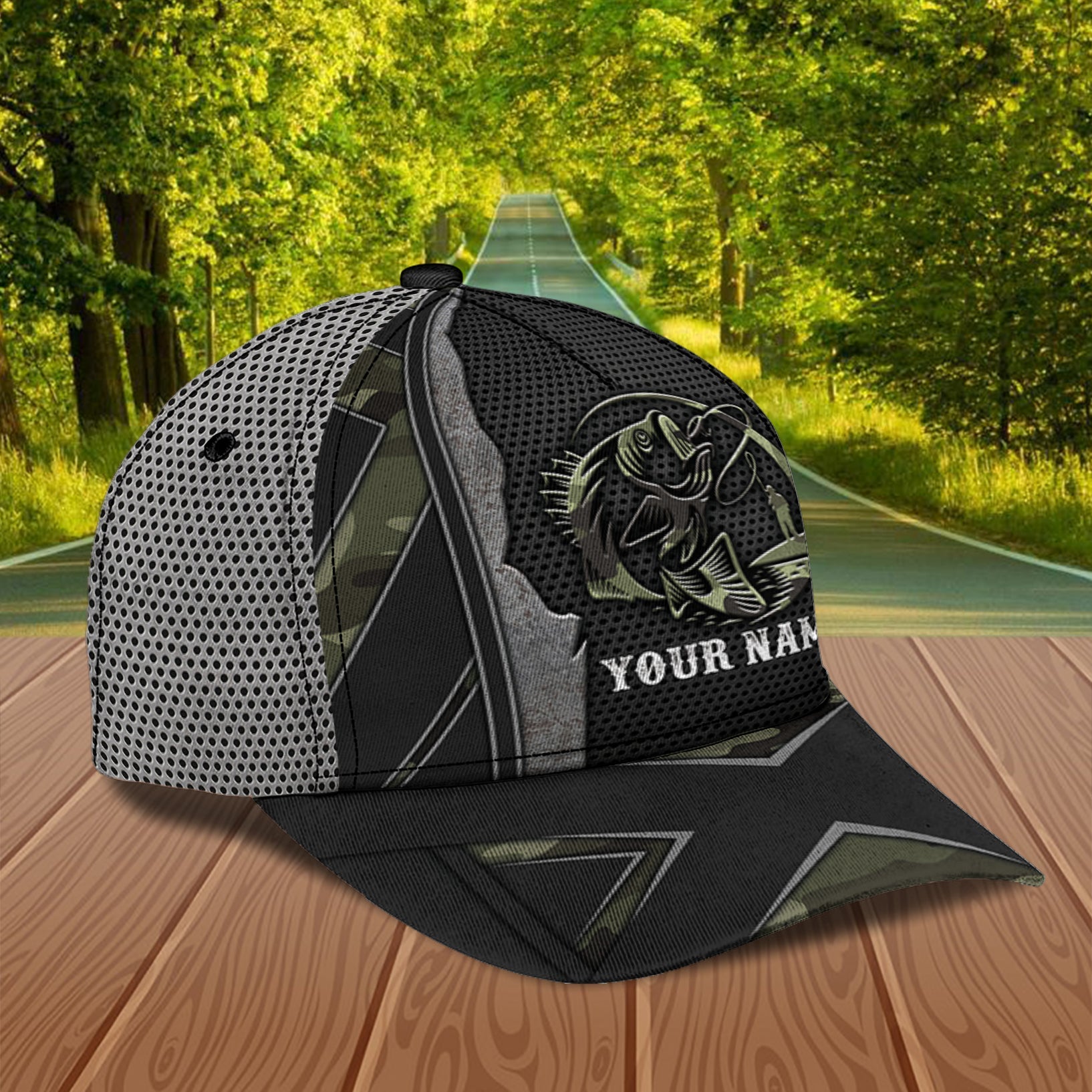 Fishing Personalized Classic Cap, Personalized Gift for Fishing Lovers Trucker Hats Custom Hats Gifts For Men & Women