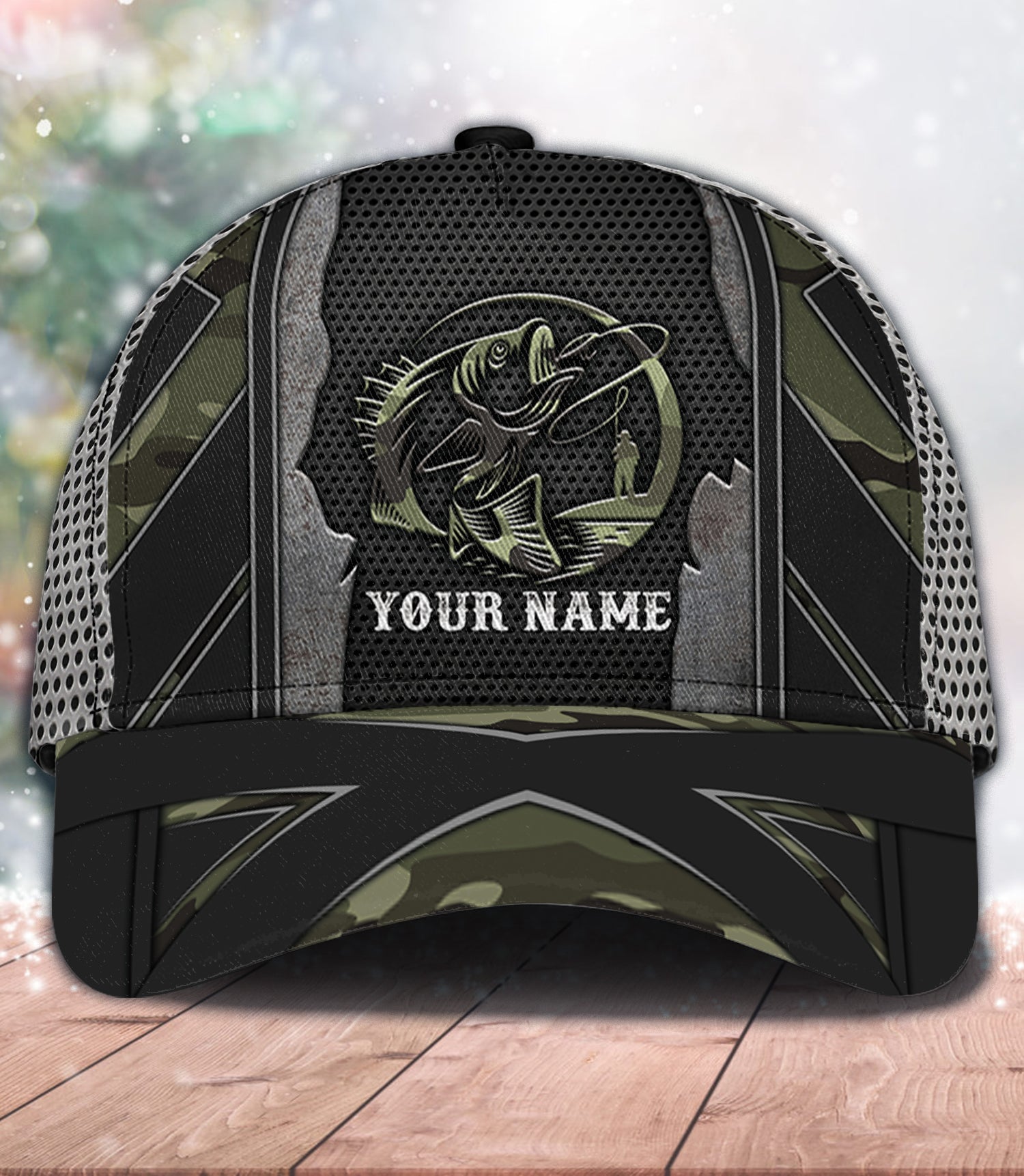 Fishing Personalized Classic Cap, Personalized Gift for Fishing Lovers Trucker Hats Custom Hats Gifts For Men & Women