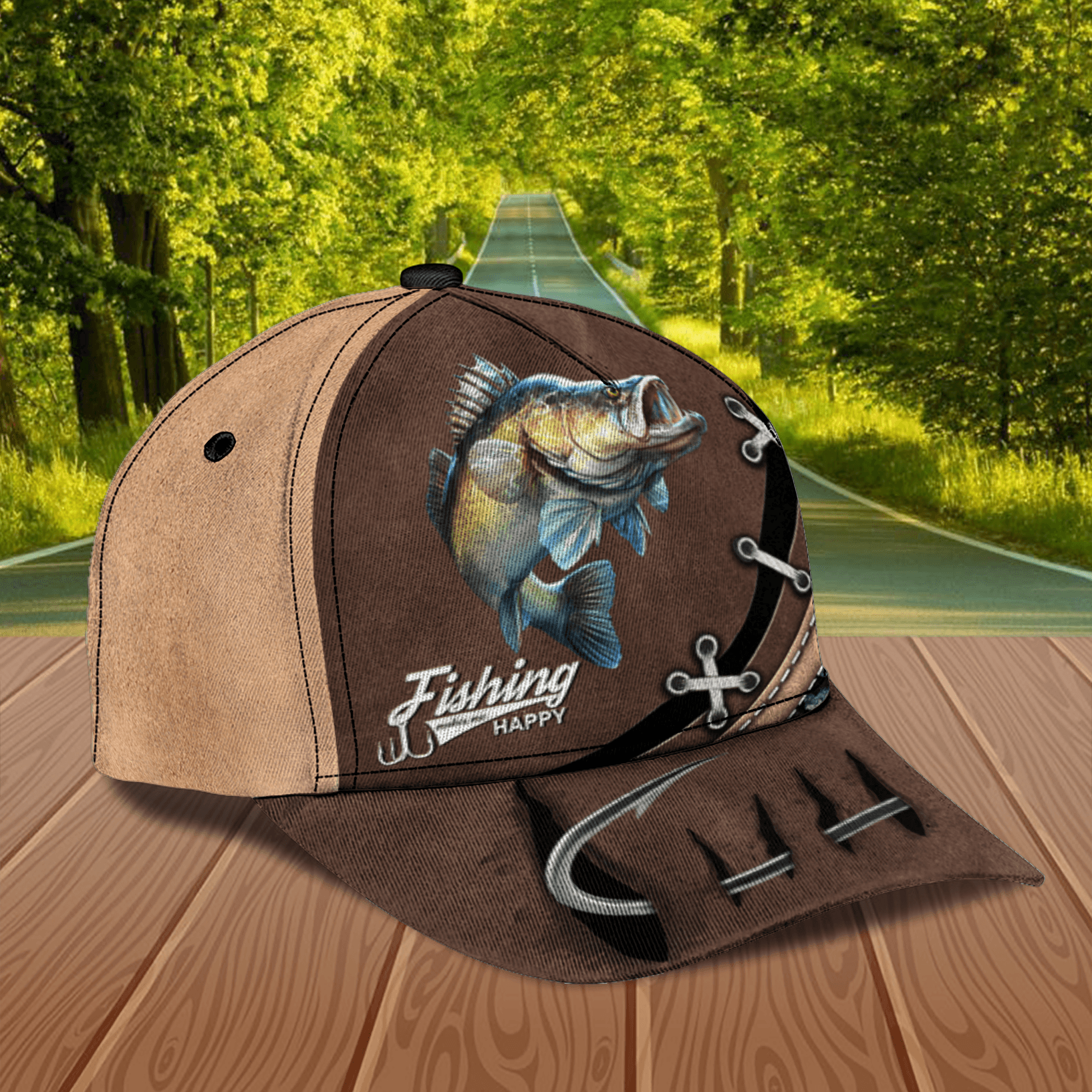 Fishing Personalized Classic Cap, Personalized Gift for Fishing Lovers Trucker Hats Custom Hats Gifts For Men & Women