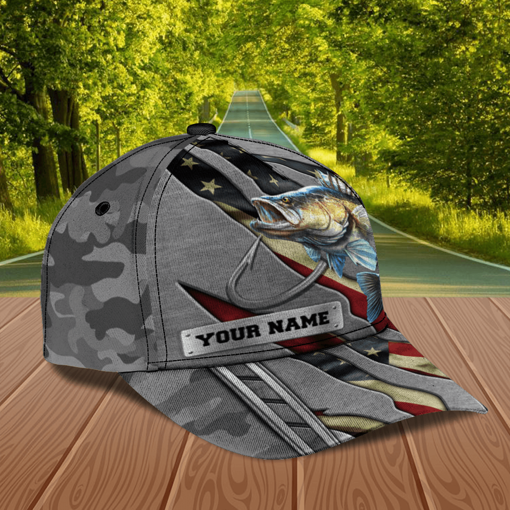 Fishing Personalized Classic Cap, Personalized Gift for Fishing Lovers Trucker Hats Custom Hats Gifts For Men & Women