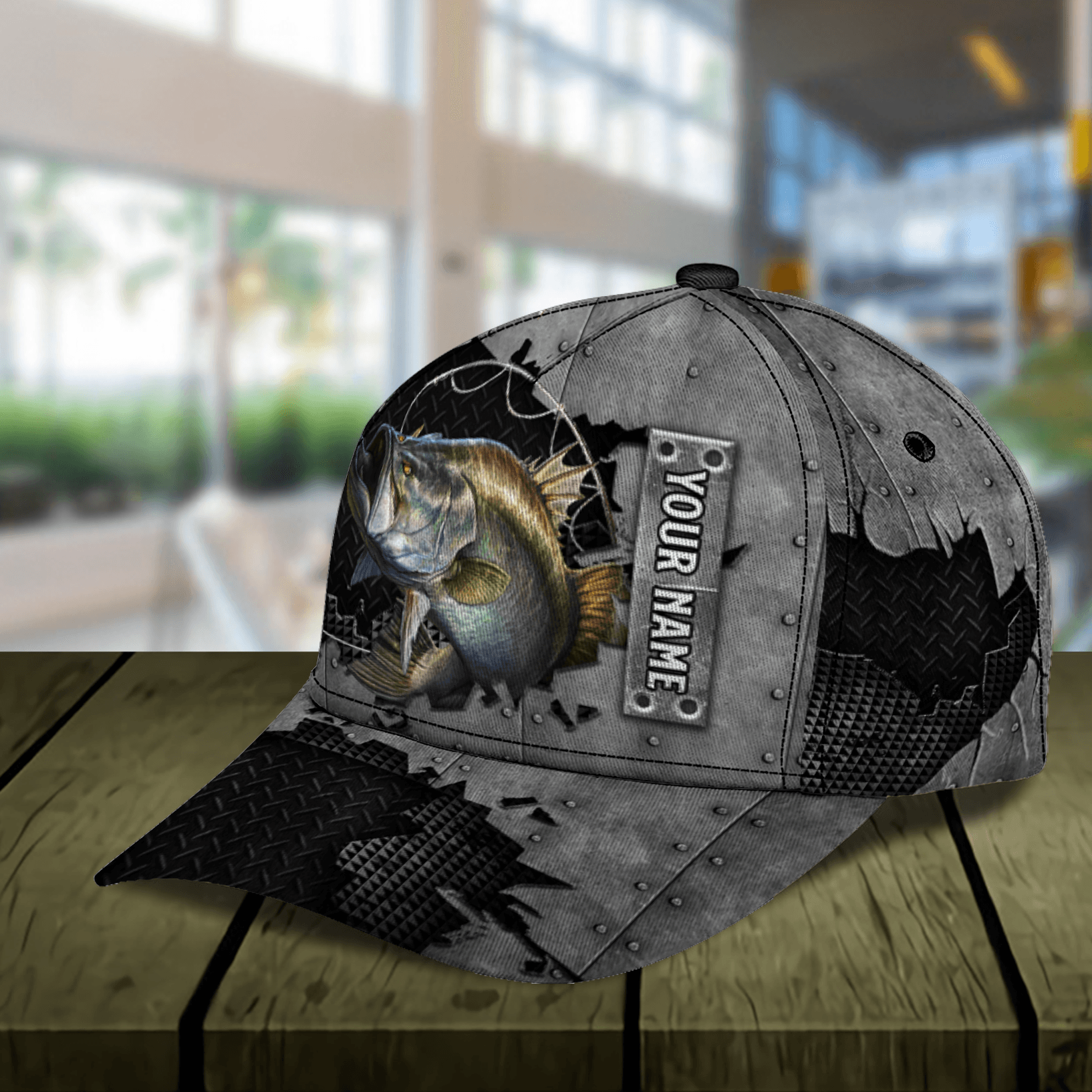 Fishing Personalized Classic Cap, Personalized Gift for Fishing Lovers Trucker Hats Custom Hats Gifts For Men & Women