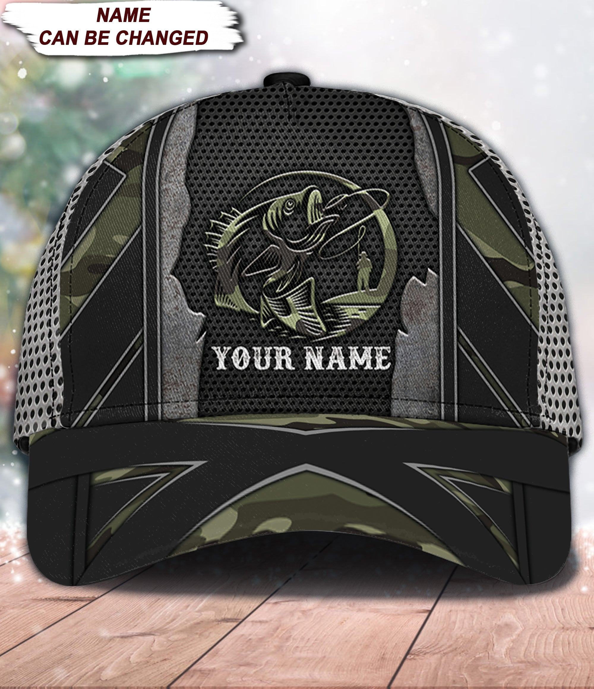 Fishing Personalized Classic Cap, Personalized Gift for Fishing Lovers Trucker Hats Custom Hats Gifts For Men & Women
