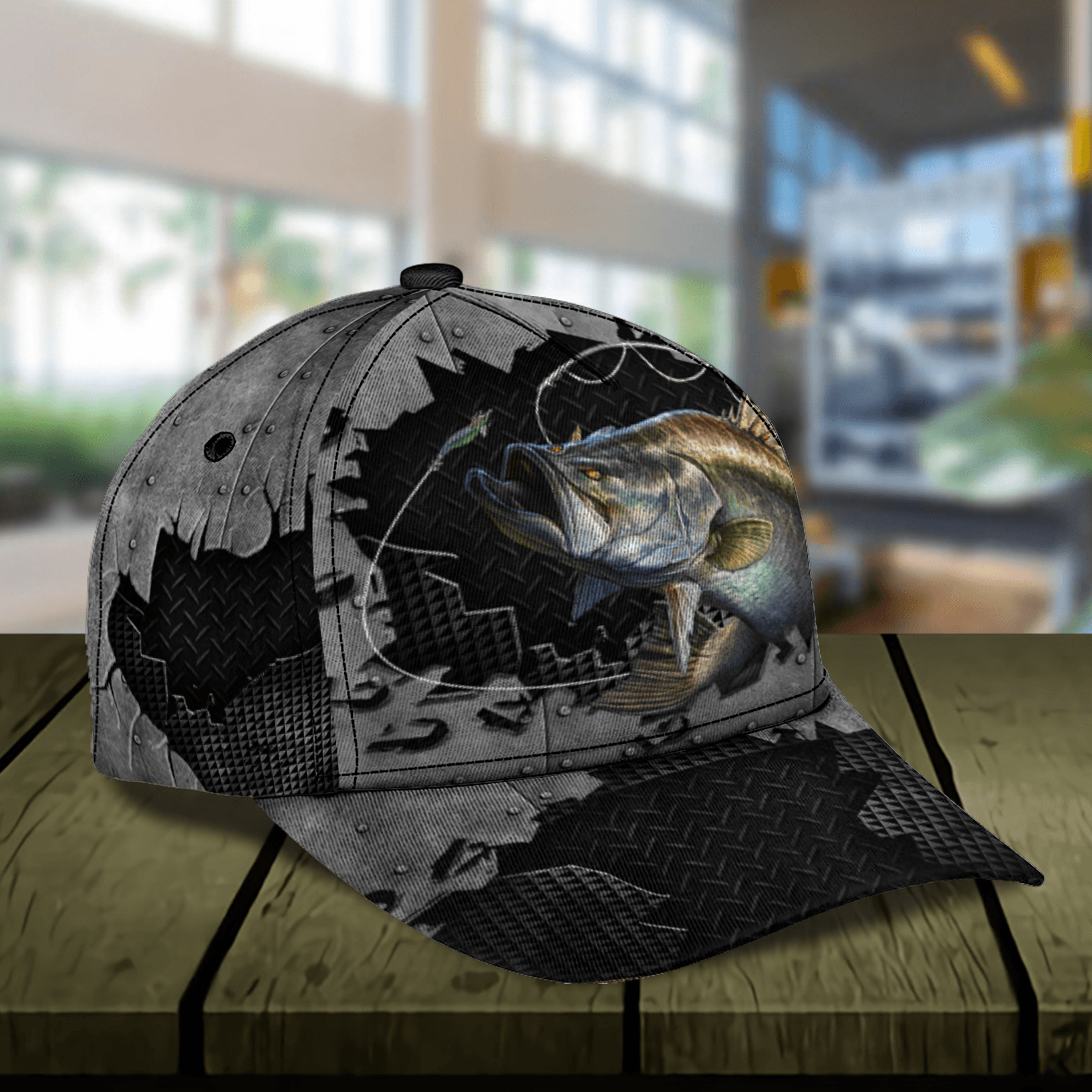 Fishing Personalized Classic Cap, Personalized Gift for Fishing Lovers Trucker Hats Custom Hats Gifts For Men & Women