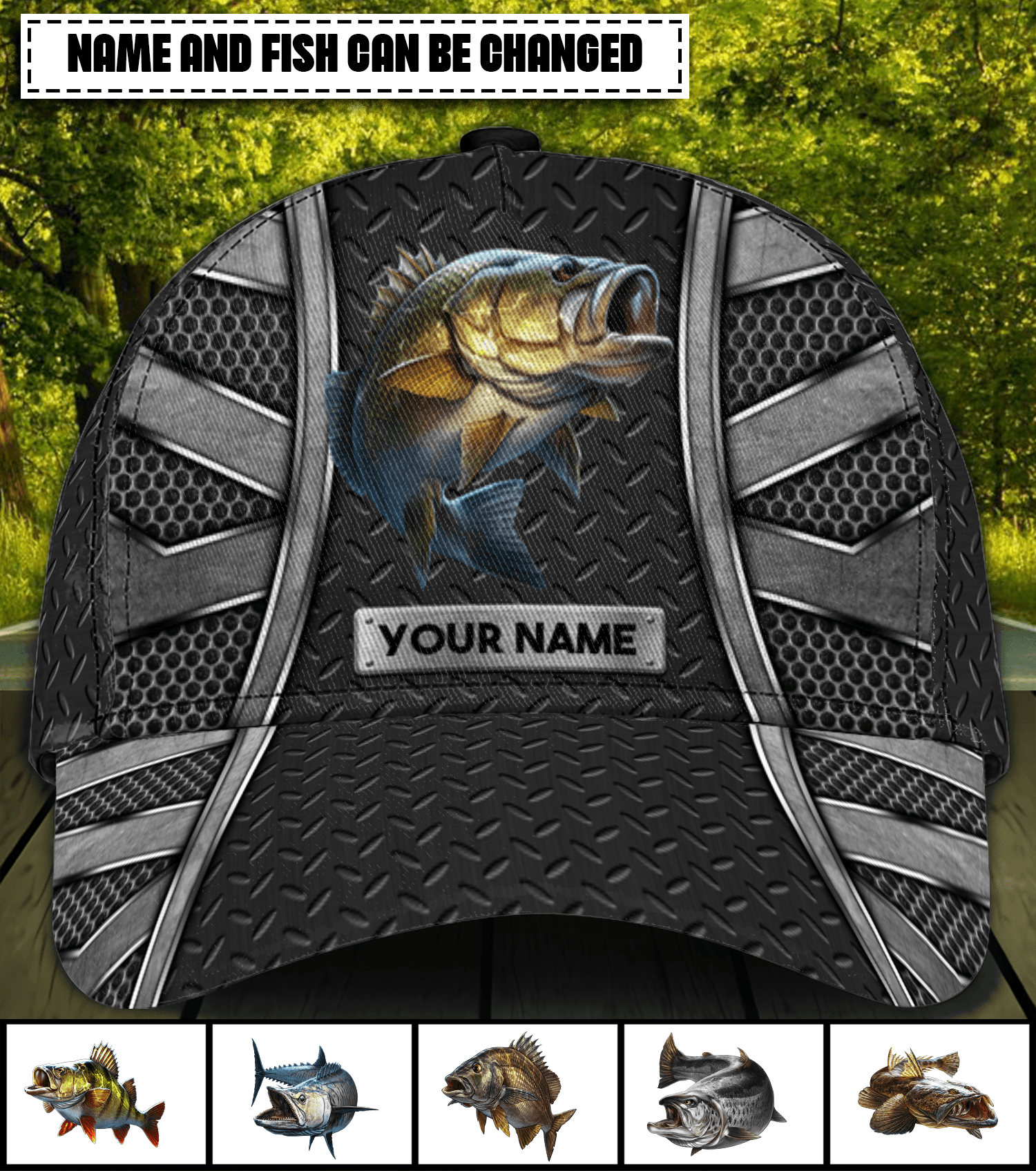 Fishing Personalized Classic Cap, Personalized Gift for Fishing Lovers, Personalized Gift for Firefighters Trucker Hats Custom Hats Gifts For Men & Women