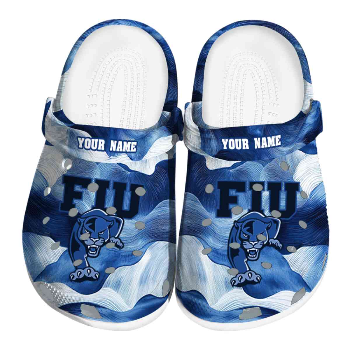 FIU Panthers NCAA Sport Crocs Crocband Clogs Shoes Comfortable For Men Women and Kids