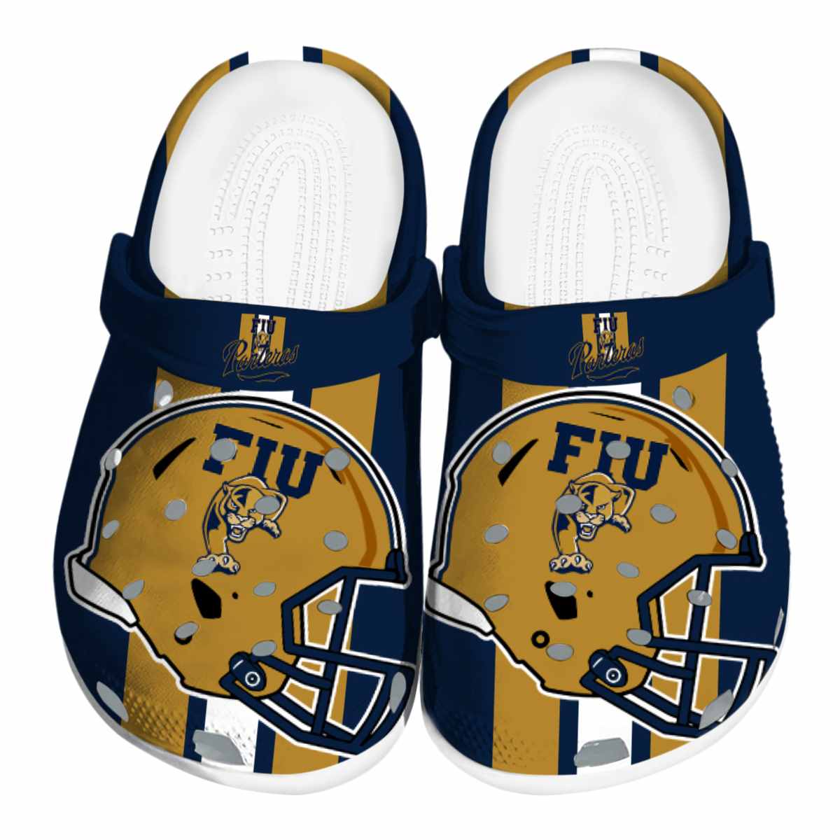 FIU Panthers NCAA Sport Crocs Crocband Clogs Shoes Comfortable For Men Women and Kids