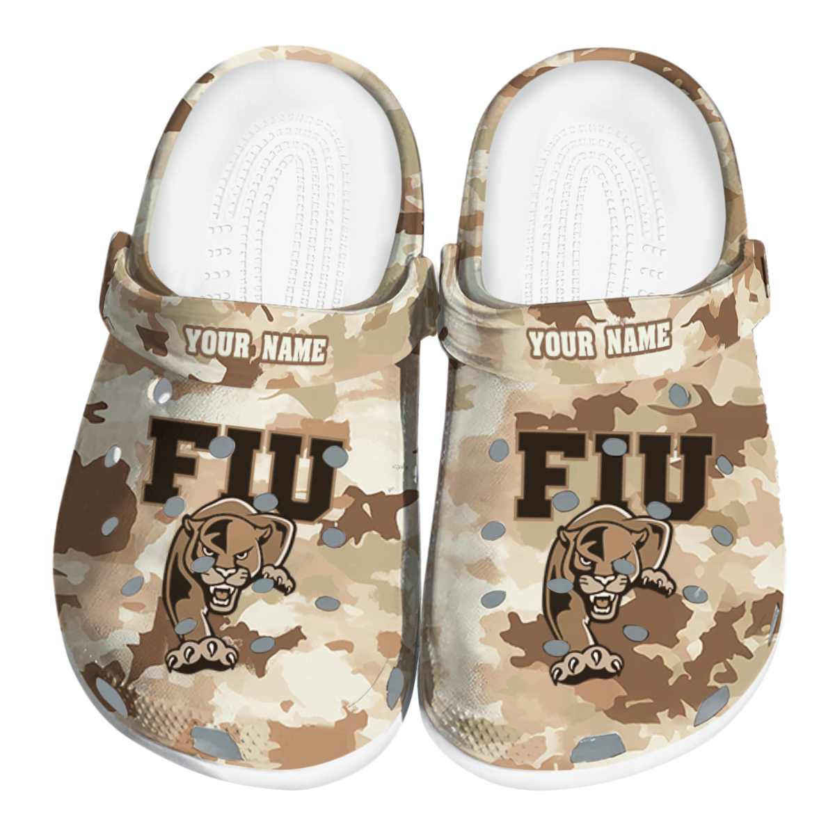 FIU Panthers NCAA Sport Crocs Crocband Clogs Shoes Comfortable For Men Women and Kids