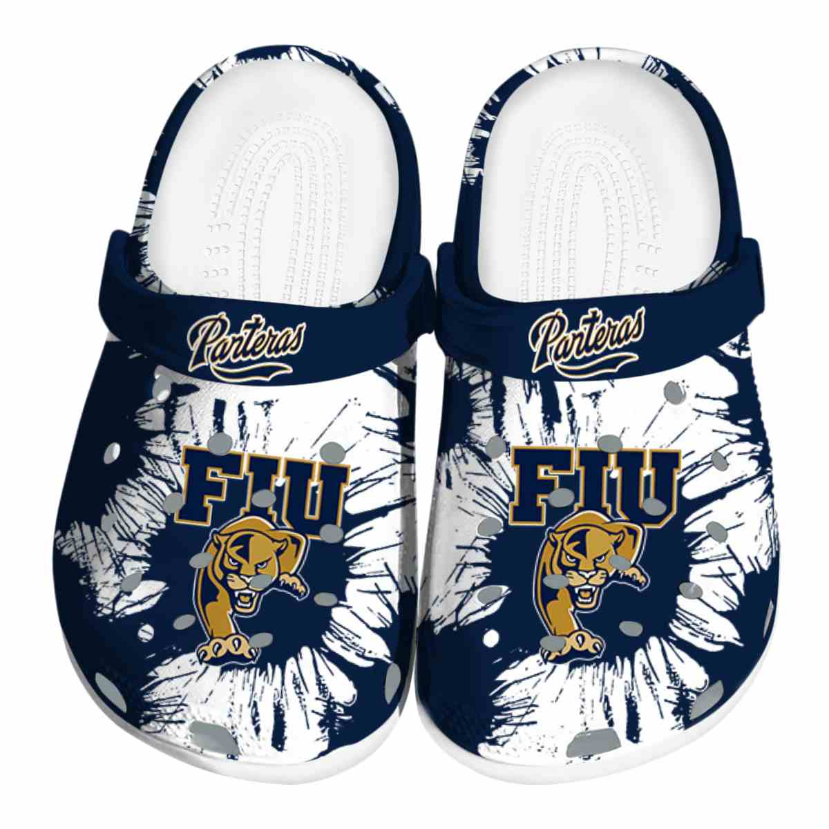 FIU Panthers NCAA Sport Crocs Crocband Clogs Shoes Comfortable For Men Women and Kids