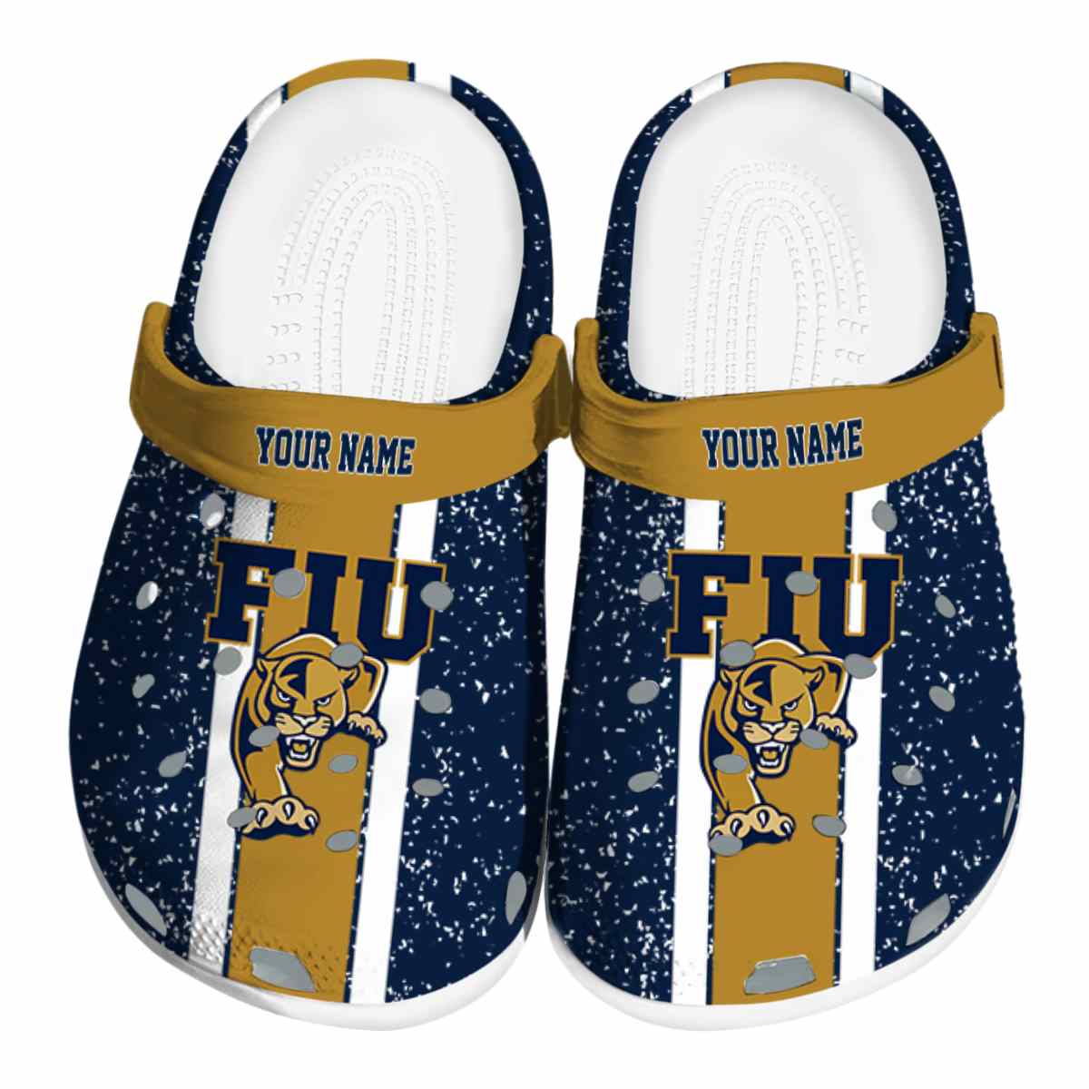 FIU Panthers NCAA Sport Crocs Crocband Clogs Shoes Comfortable For Men Women and Kids